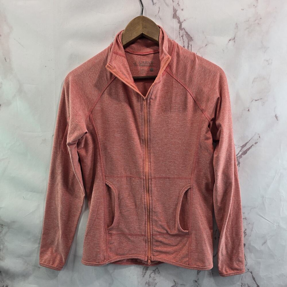 Carve Designs Jacket Womens Small Pink Full Zip Sun Lightweight Mira Thumbholes